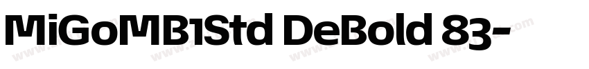 MiGoMB1Std DeBold 83字体转换